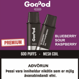 GodPod - Blueberry Sour Raspberry (2X ÁFYLLINGAR)