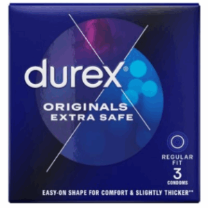 DUREX CONDOMS 3's - EXTRA SAFE (x24)