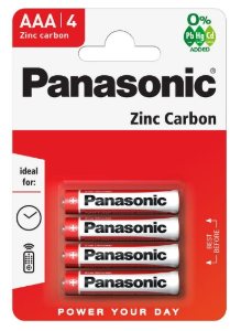 PANASONIC R03r AAA - 4 PACK